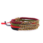 Buddha Stones Tibetan Handmade Multicolor King Kong Knot Luck Strength Braided Bracelet