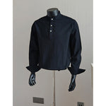 Solid Color Casual Loose Stand Collar Shirt