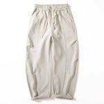 Curved Blade Retro Wide-Leg Casual Straight-Leg Pants