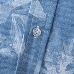 Men's Floral Print Buttoned Casual Short Sleeve Shirt