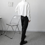 Thick Stand Collar Loose Shirt