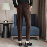 Chenille Naples Casual Straight-leg Suit Trousers