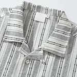 Retro Linen Striped Shirt
