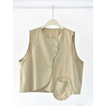 Japanese Retro Patchwork Pocket Vest