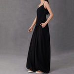 Loose Flower Bud Lantern Elastic Waist Culottes