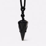 Buddha Stones Natural Stone Pointed Pendant Necklace