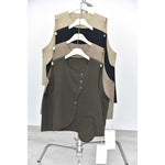 Japanese Retro Patchwork Pocket Vest