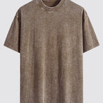 3 Pieces Washed Distressed Drop Shoulder T-Shirt