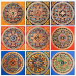 Buddha Stones Tibetan Handmade Thangka Painting Blessing Thangka Blind Box Random Color Pattern