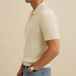 Ivory Riviera Knit Polo