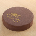 Buddha Stones Lotus Embroidery Cotton Linen Meditation Seat Cushion