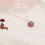Buddha Stones 925 Sterling Silver Strawberry Quartz Healing Positive Necklace