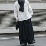 Japanese Embroidered Oversized Corduroy Pants