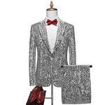 Sequined Suit Set Stage Performance Party Tuxedo