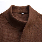 Slant-collared Thickened Vintage Shirt