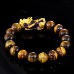Buddha Stones  Tibetan Handcrafted Tiger Eye Feng Shui Bracelet