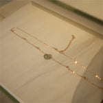 Buddha Stones 14k Gold Plated Hetian Jade Luck Beaded Necklace Pendant (Extra 35% Off | USE CODE: FS35)