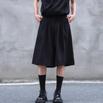 Loose Draped Three-dimensional Pleated Casual Suit Shorts