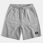 Checkerboard Jacquard  Arc Hem Hooded T-Shirt & Checkerboard Jacquard Shorts