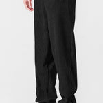 Relax Fit Quarter Zip Ethnic Geometric Patchwork Teddy Sweatshirt & Straight Leg Corduroy Pants