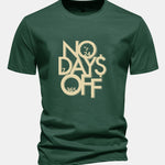 Regular Fit Slogan Print Cotton T-Shirt