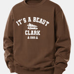 It's a Beaut Clark Christmas Tree Car Print Relax Fit Sweatshirt