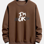I'm Broken Print Relax Fit Sweatshirt