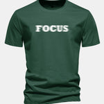 Regular Fit Vague Focus Print Cotton T-Shirt