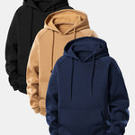 3 Pieces Basic Hoodies
