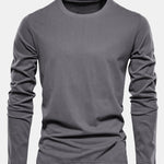 Basic Long Sleeve Cotton T-Shirt