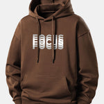 Focus Print Relax Fit Hoodie
