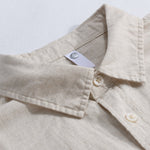 Long Sleeve Linen Cotton Shirt With Pocket & Straight Leg Linen Pants