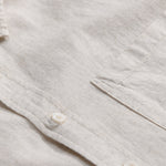 Long Sleeve Linen Cotton Shirt With Pocket