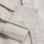 Long Sleeve Linen Cotton Shirt With Pocket & Straight Leg Linen Pants