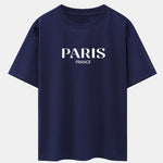 Paris Print Drop Shoulder Oversize T-Shirt