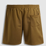 Men's Textured Pique Round Neck Short Sleeve T-Shirt Shorts Set