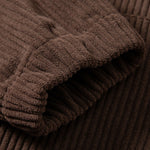 Corduroy Hoodie With Kangaroo Pocket