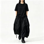 Women's Japanese Loose High-waisted Wide-leg Skirt-Pants