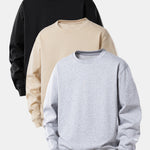 3 Pieces Basic Relax Fit Sweatshirt