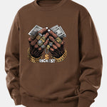Money Hand Print Relax Fit Sweatshirt
