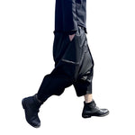 3D Raw Edge Harem Pants