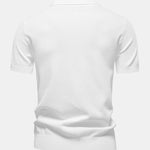 Pineapple Texture Knit V Neck Polo Shirt
