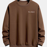 Love And Peace Print Relax Fit Sweatshirt