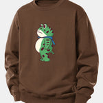 Portland Frog Print Relax Fit Sweatshirt