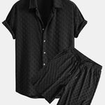 Checkerboard Terry Shirt & Shorts
