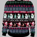 Men's snowman print Christmas round neck T-shirt