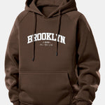 Brooklyn Print Drawstring Hoodie