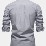 Cowboy Embroidery Cotton Oxford Button Up Shirt