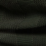 Stripe Hollow Knit V Neck Polo Shirt
