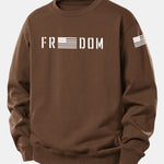 American Freedom Print Relax Fit Sweatshirt